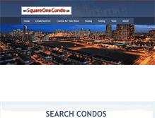 Tablet Screenshot of mysquareonecondo.ca